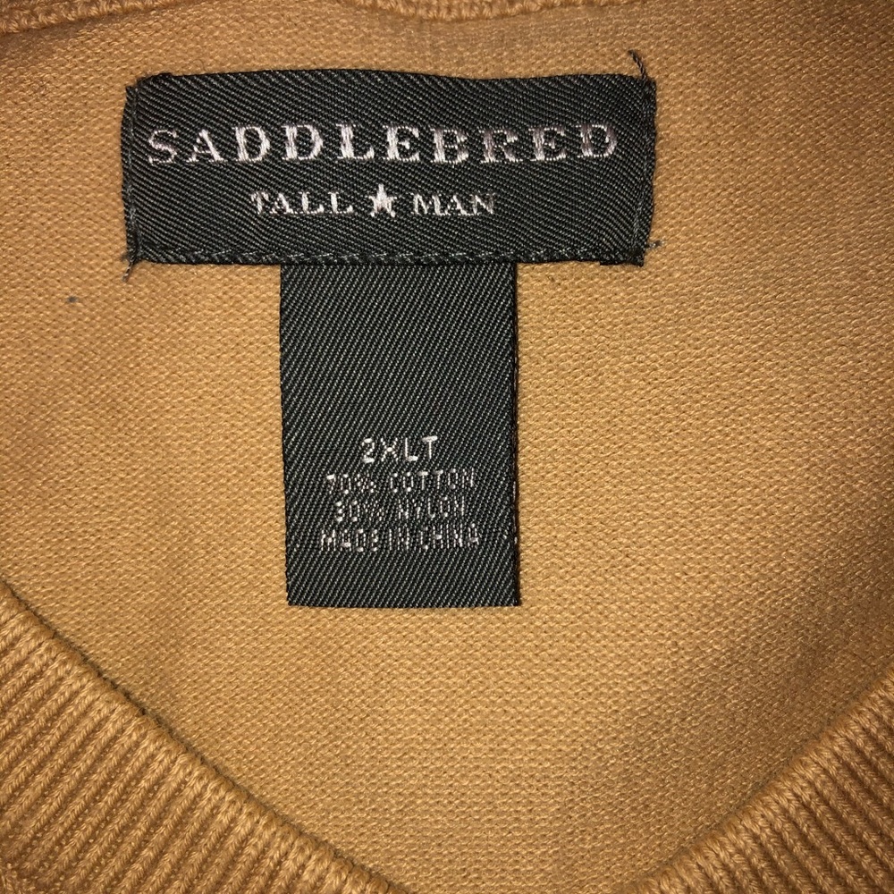 Men’s Tan Sweater Vest - Picture 2 of 7